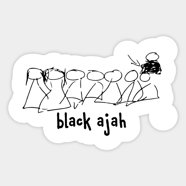 black ajah Sticker by tWoTcast